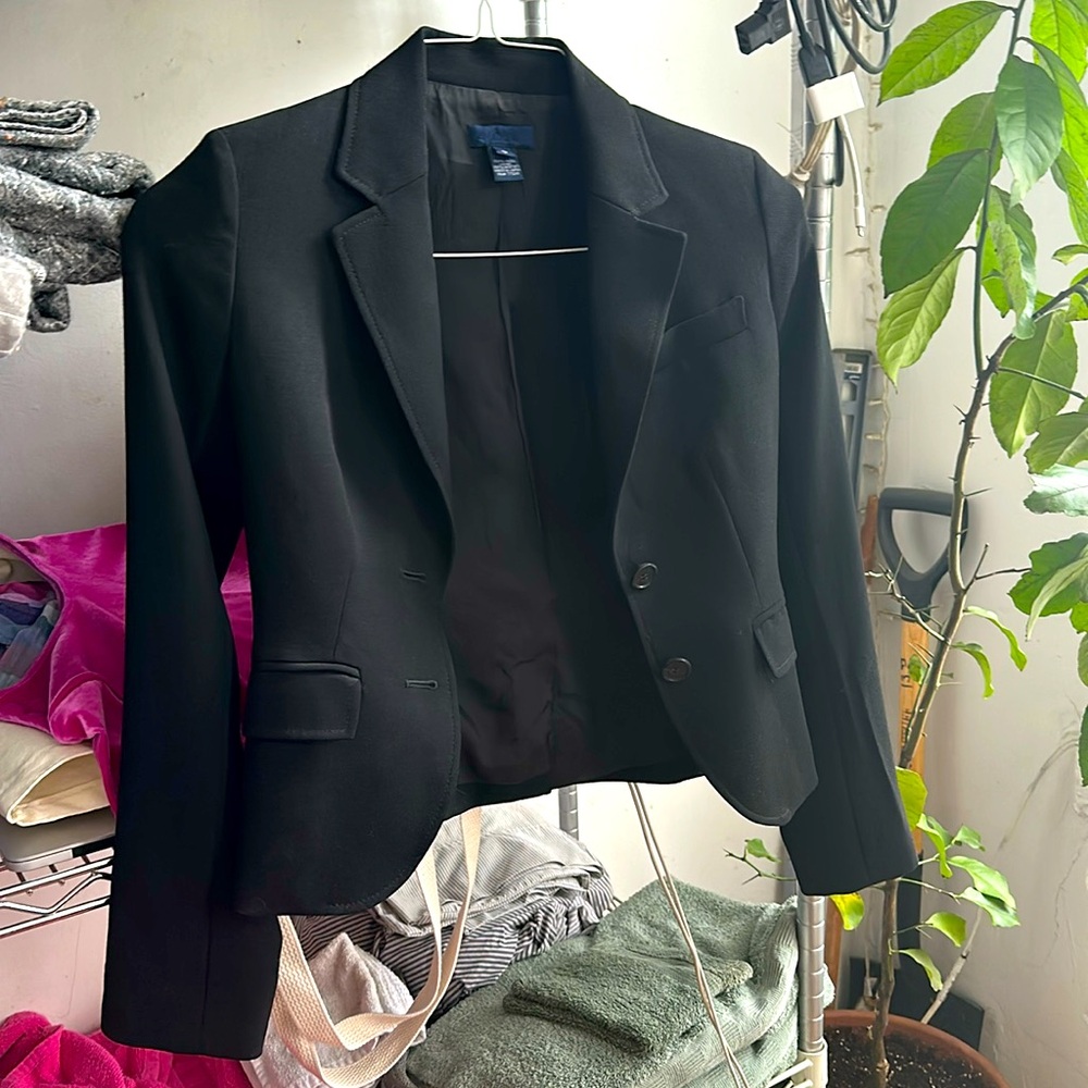 Black wool J. Crew blazer